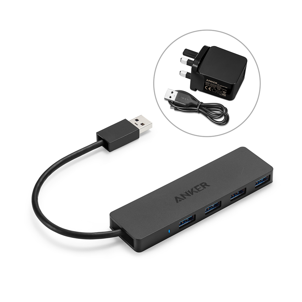 Ultra Portable 4 USB Port Multi 3.0 USB Hub For Mouse Phone FAST Data Charging