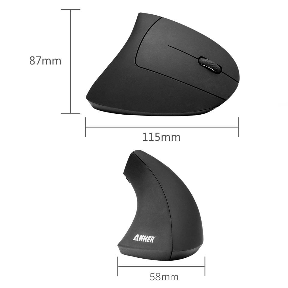Anker Anker Mouse Verticale Wireless Mouse Senza Fili Con