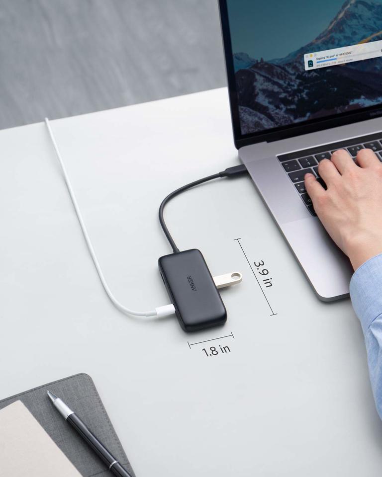 and More Anker USB C Adapter for MacBook Pro 2016//2017//2018 60W Power Delivery USB 3.0 with 4K USB C to HDMI Chromebook Classic 3-in-1 USB-C Hub XPS