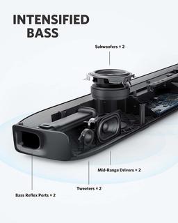 soundcore infini integrated 2.1 channel soundbar by anker