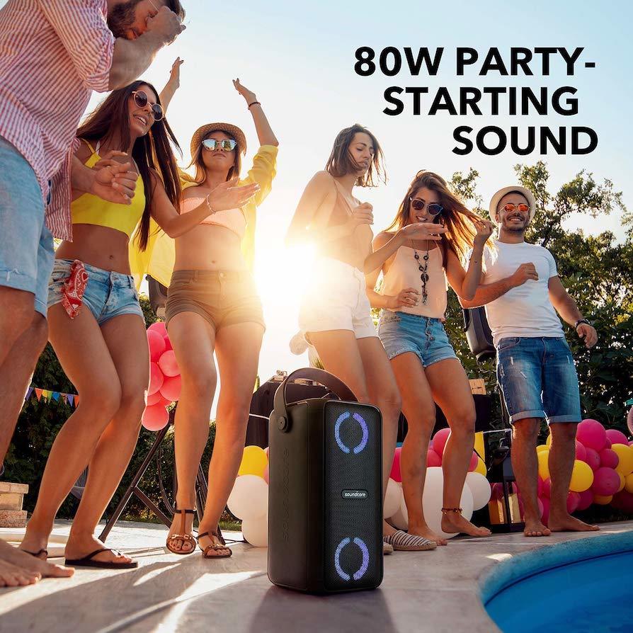 vibe soundcore bass wireless led speaker